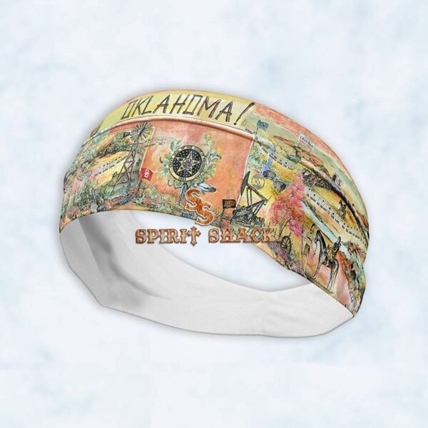 Oklahoma & Scenery Wide Yoga Headband 2