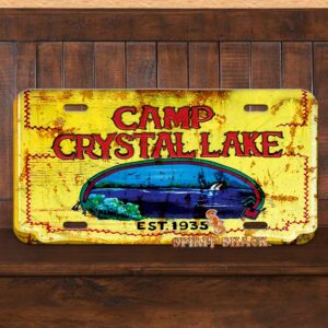 Camp Crystal Lake (Friday The 13th Jason) License Plate